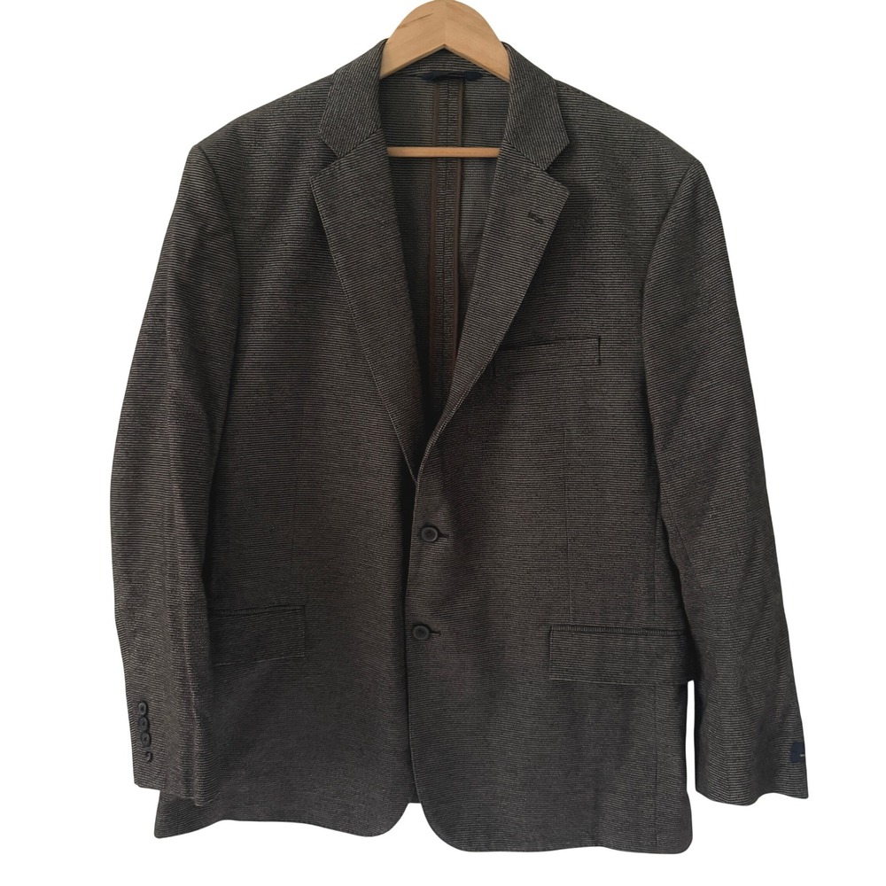 Brooks Brothers 346 Blazer Mens 46R Brown Regent Fit Cotton Sport Coat Excellent